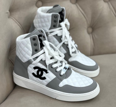 КЕДЫ ВЫСОКИЕ CHANEL фото