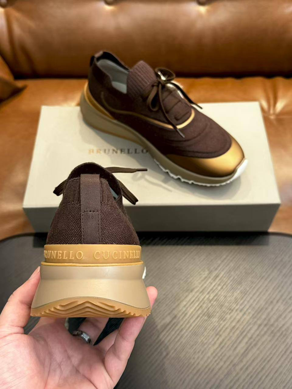 МУЖСКИЕ КРОССОВКИ BRUNELLO CUCINELLI детальное фото