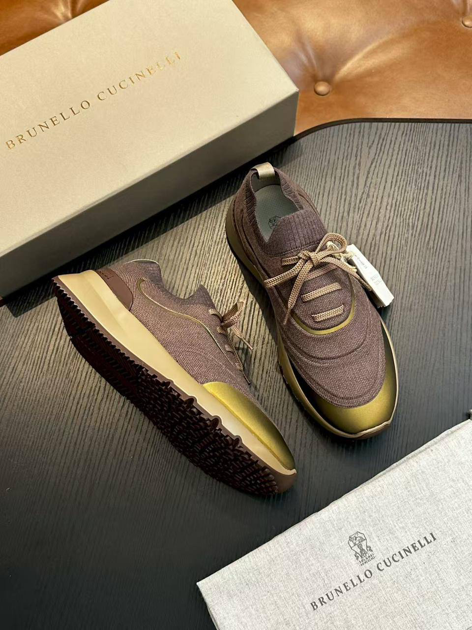 МУЖСКИЕ КРОССОВКИ BRUNELLO CUCINELLI детальное фото