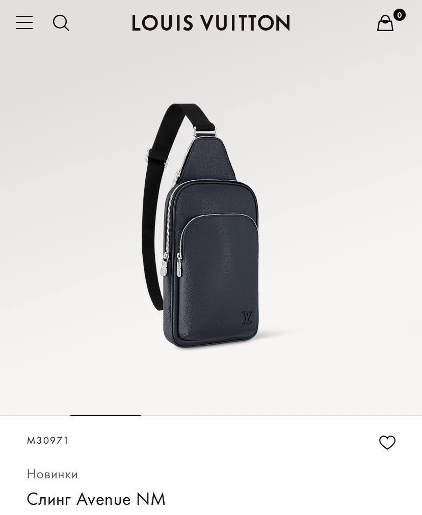 МУЖСКАЯ СУМКА СЛИНГ LOUIS VUITTON детальное фото