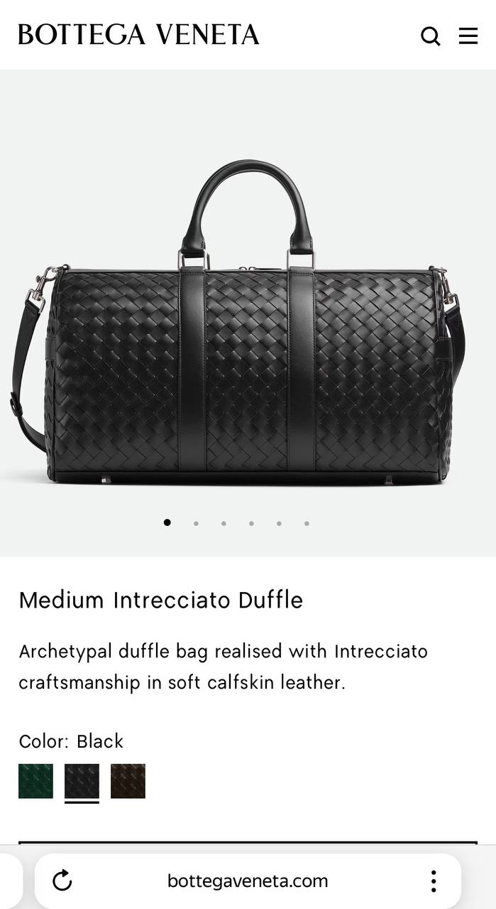 ДОРОЖНАЯ СУМКА BOTTEGA VENETA детальное фото
