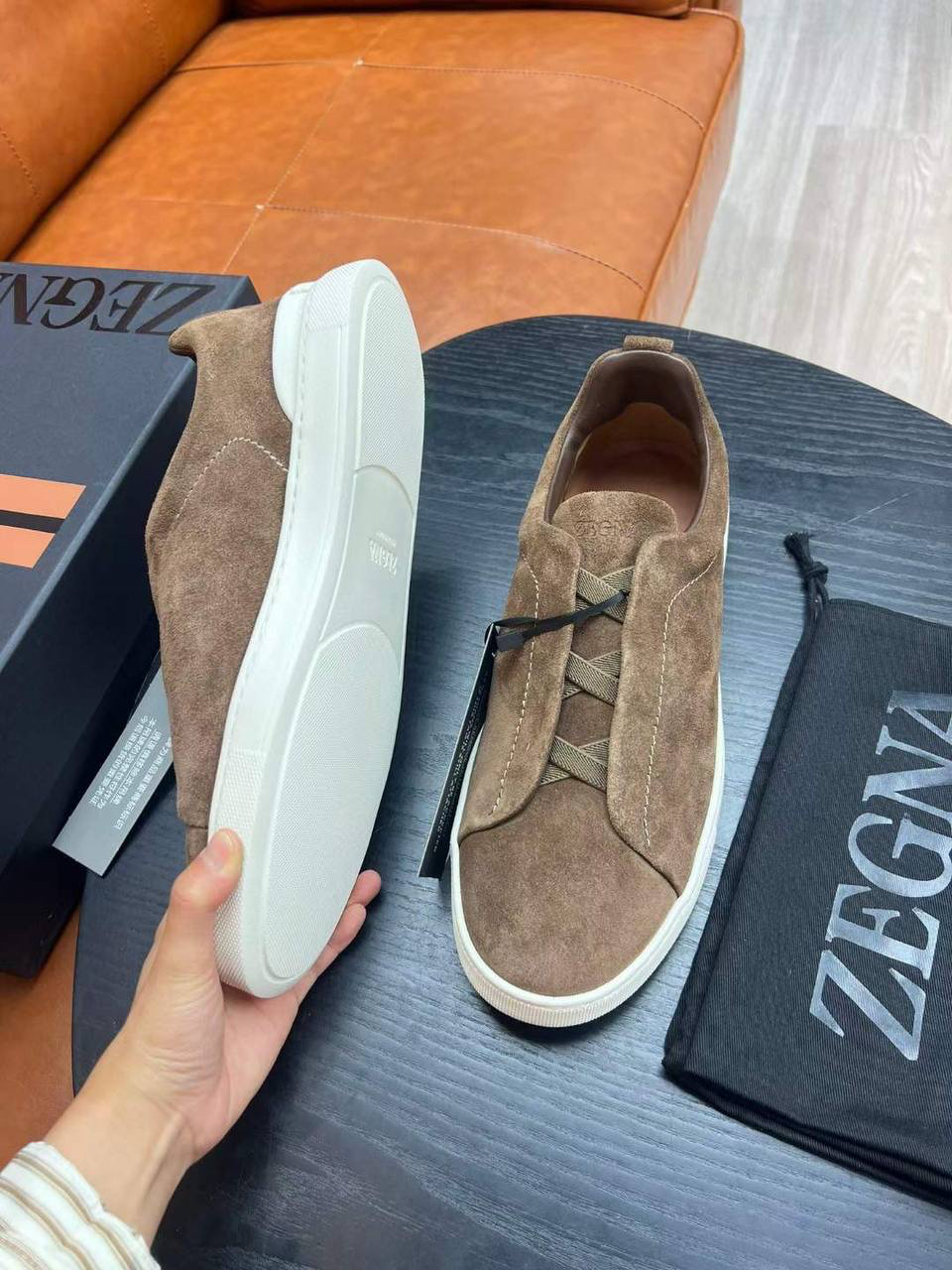 МУЖСКИЕ КЕДЫ ZEGNA детальное фото