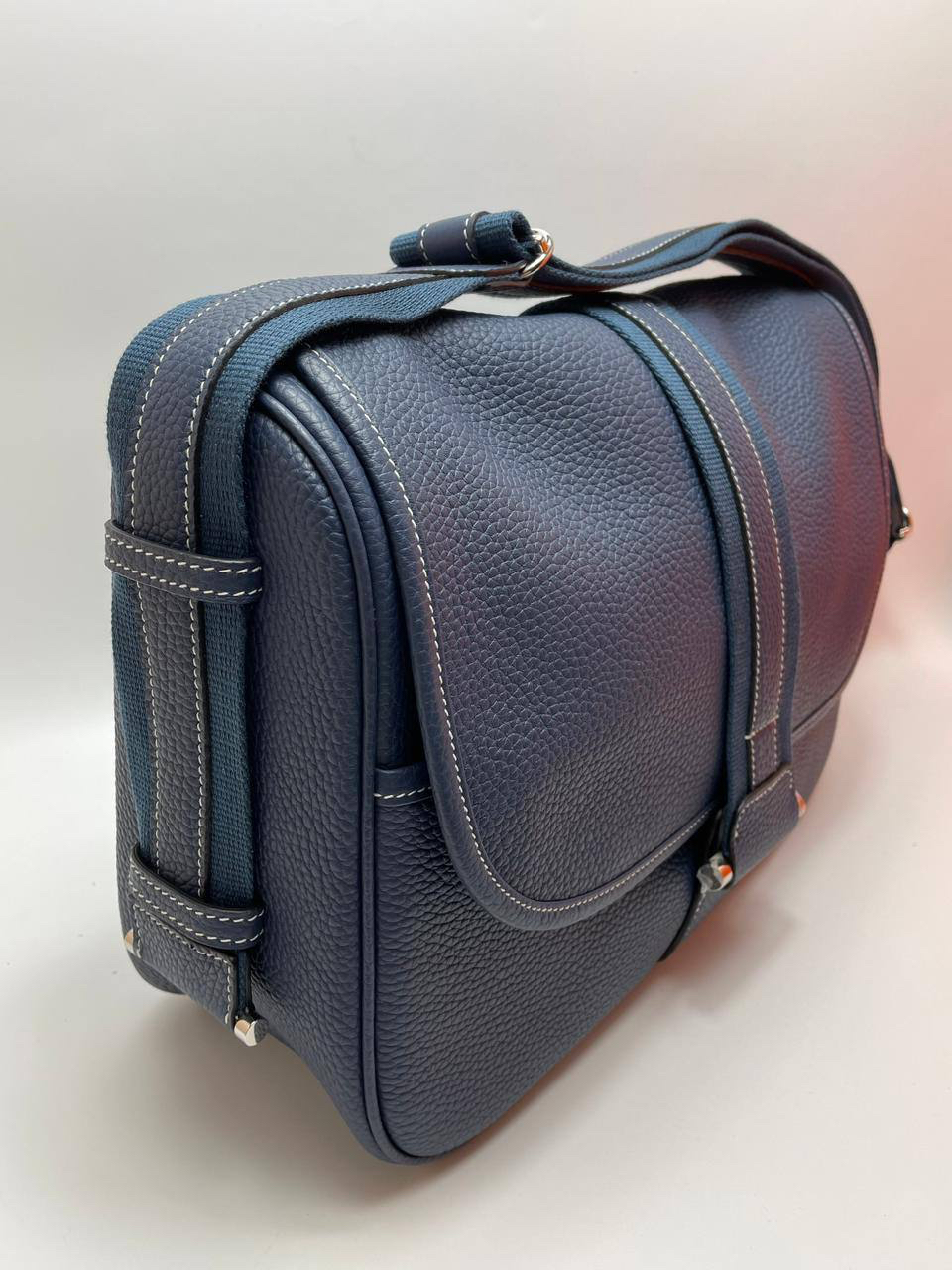 МУЖСКАЯ СУМКА МЕССЕНДЖЕР HERMES детальное фото