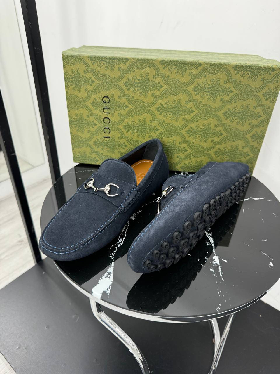 МУЖСКИЕ МОКАСИНЫ GUCCI детальное фото