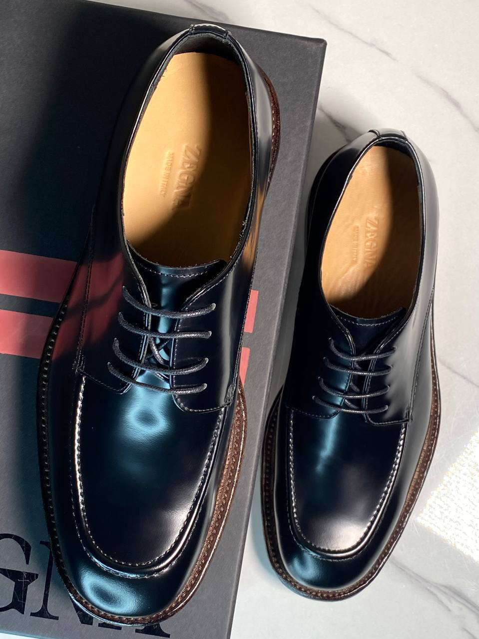 МУЖСКИЕ ТУФЛИ ZEGNA детальное фото