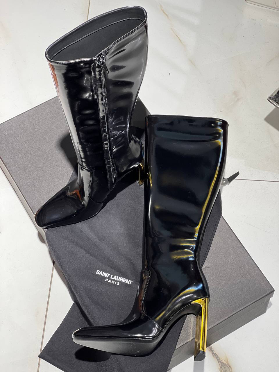 САПОГИ SAINT LAURENT детальное фото