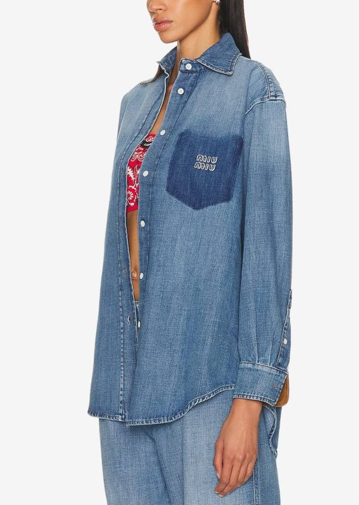 РУБАШКА MIU MIU детальное фото