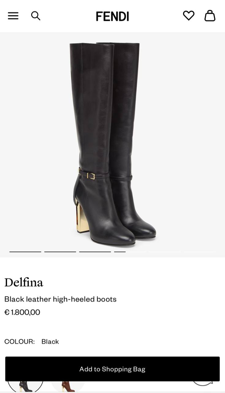 САПОГИ FENDI детальное фото