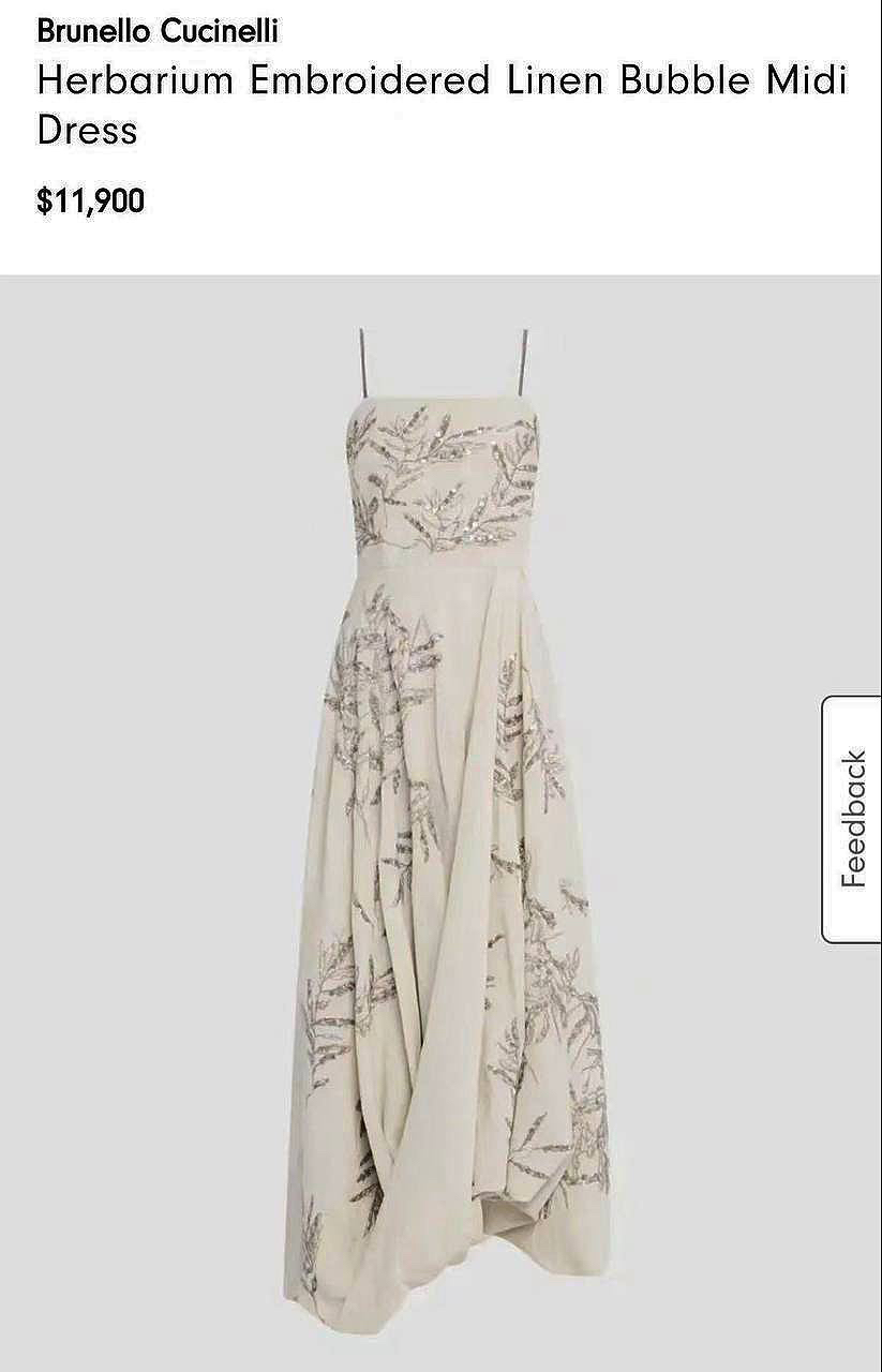 ПЛАТЬЕ BRUNELLO CUCINELLI детальное фото