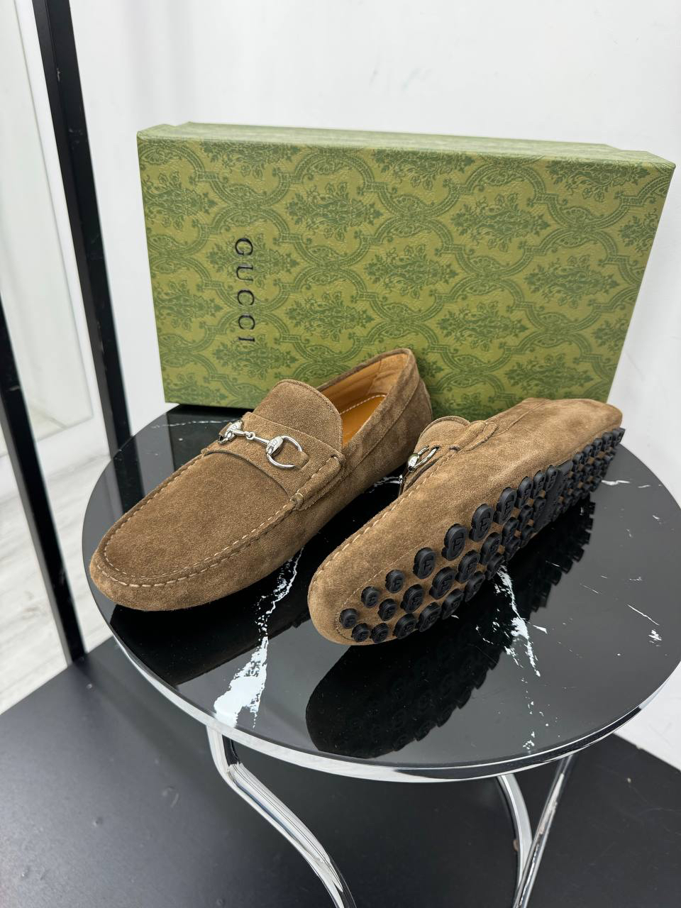 МУЖСКИЕ МОКАСИНЫ GUCCI детальное фото