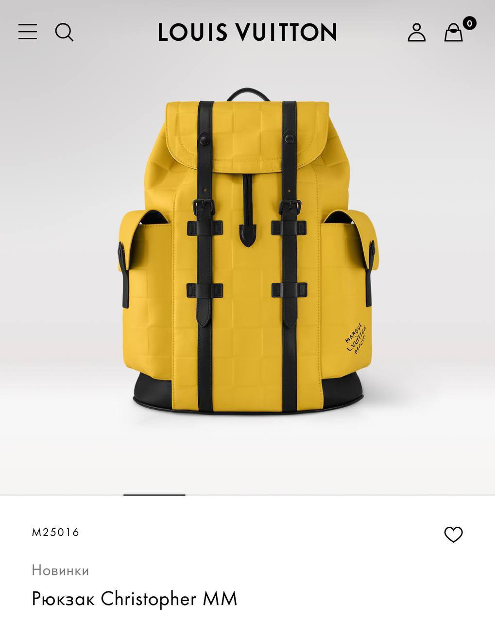 МУЖСКОЙ РЮКЗАК LOUIS VUITTON детальное фото
