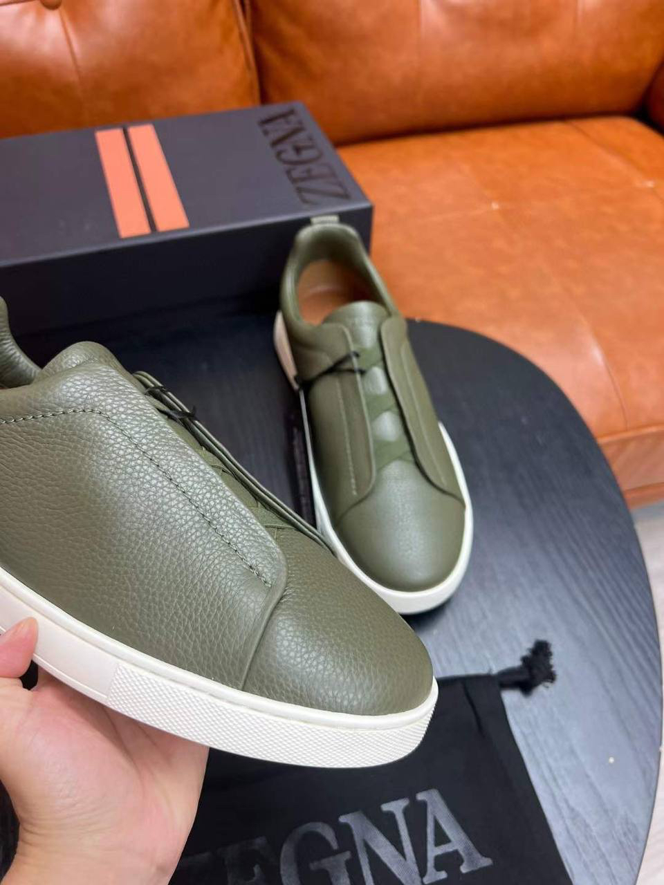 МУЖСКИЕ КЕДЫ ZEGNA детальное фото