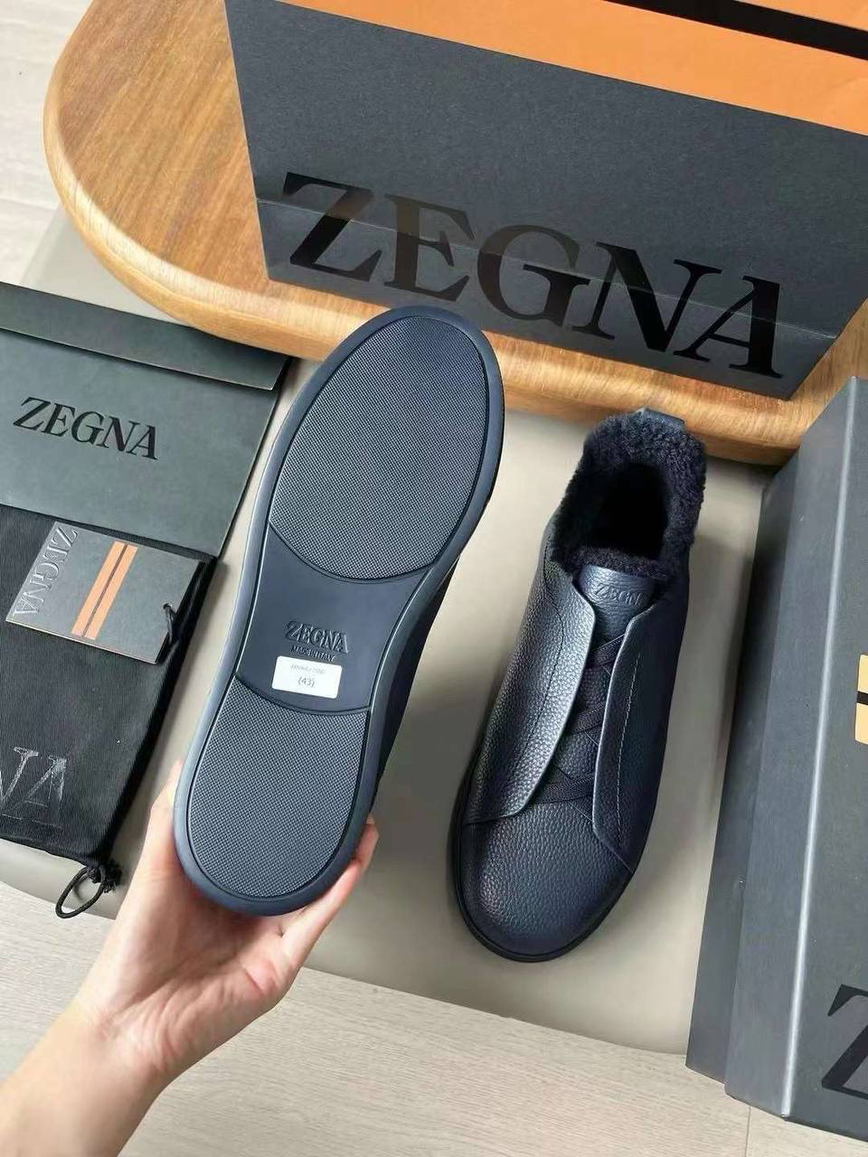 МУЖСКИЕ КЕДЫ ZEGNA детальное фото