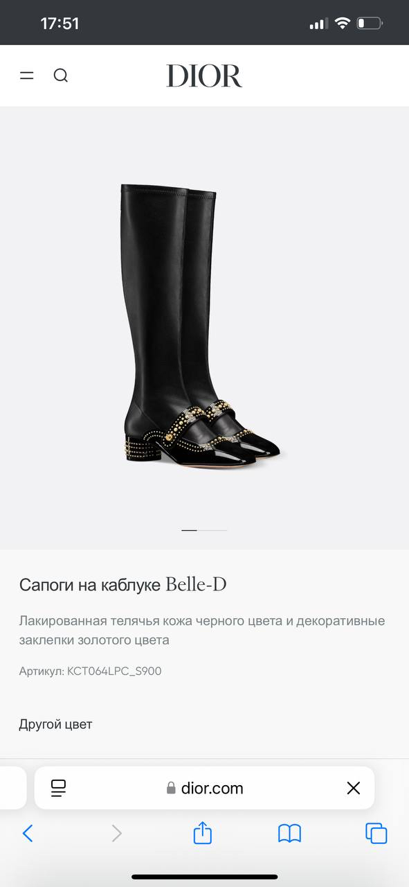 САПОГИ CHRISTIAN DIOR детальное фото