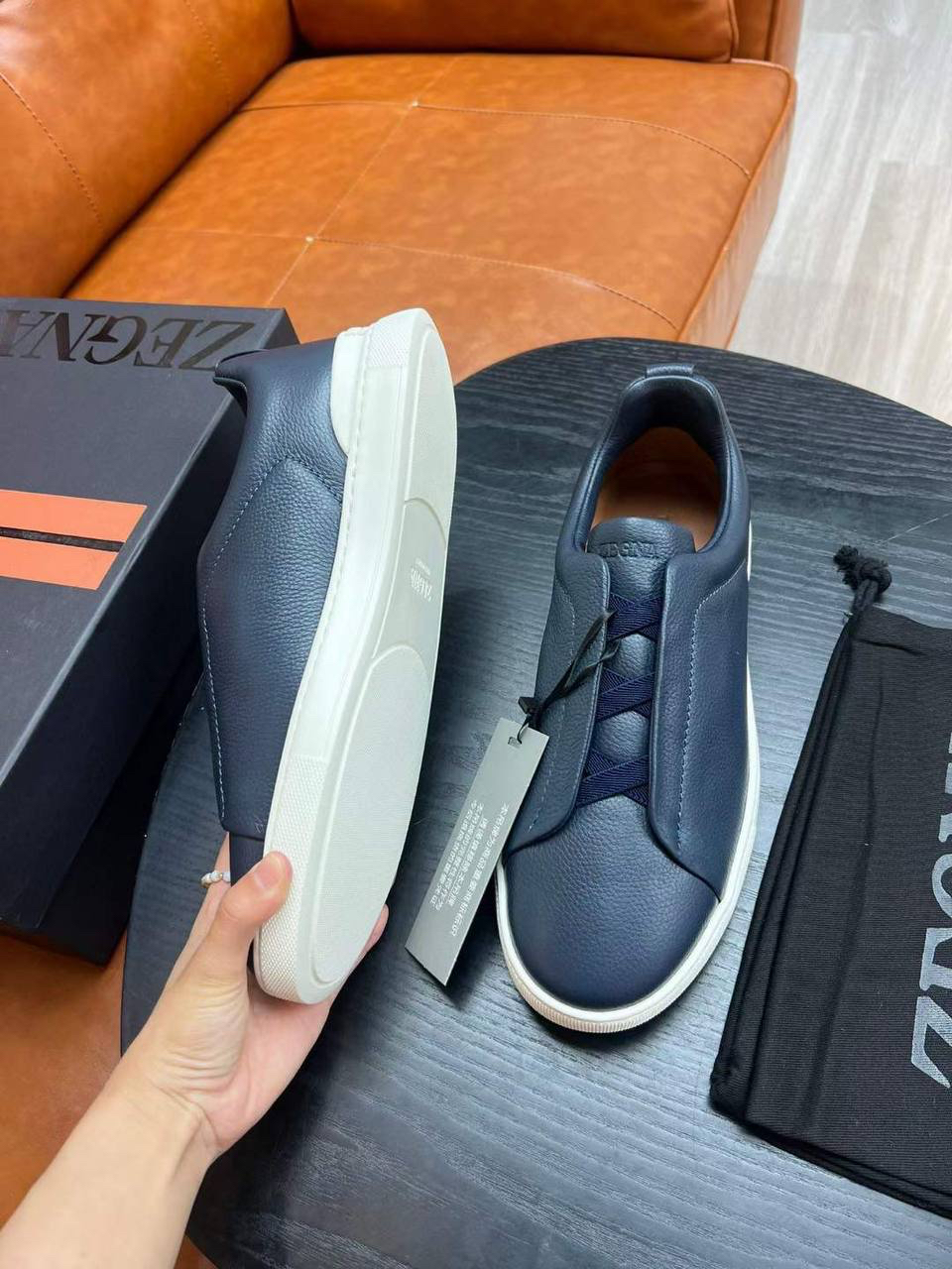 МУЖСКИЕ КЕДЫ ZEGNA детальное фото
