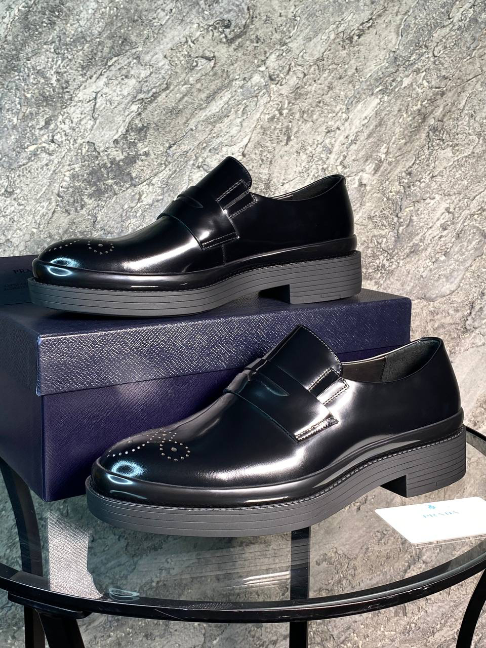 МУЖСКИЕ ЛОФЕРЫ PRADA детальное фото