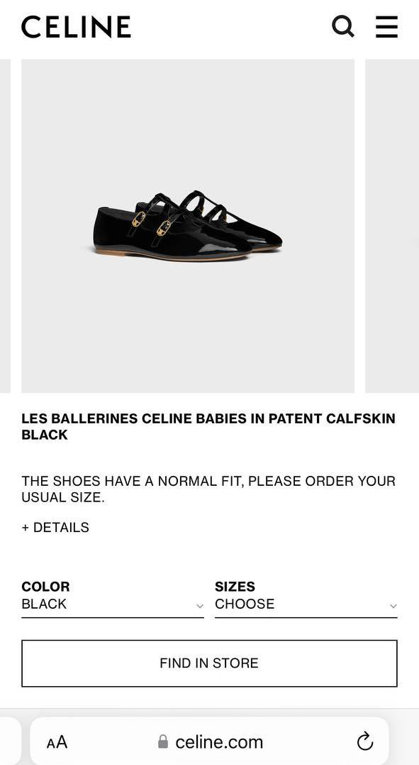 ТУФЛИ CELINE детальное фото