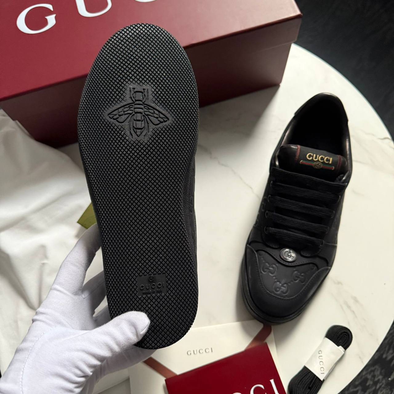 МУЖСКИЕ КЕДЫ GUCCI детальное фото
