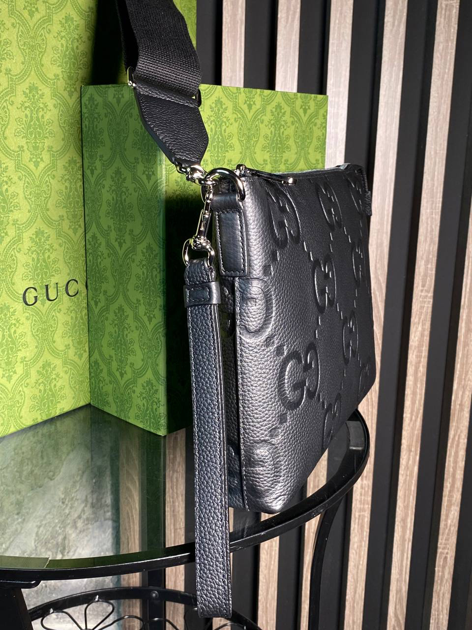 МУЖСКАЯ СУМКА МЕССЕНДЖЕР GUCCI детальное фото