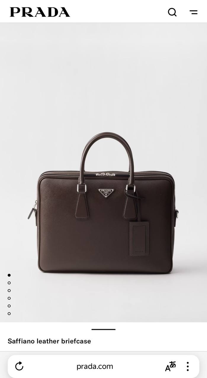 МУЖСКОЙ ПОРТФЕЛЬ PRADA детальное фото