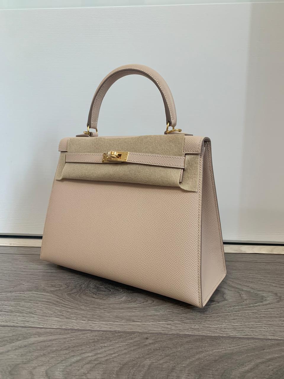 СУМКА HERMES KELLY 25 ручная работа детальное фото