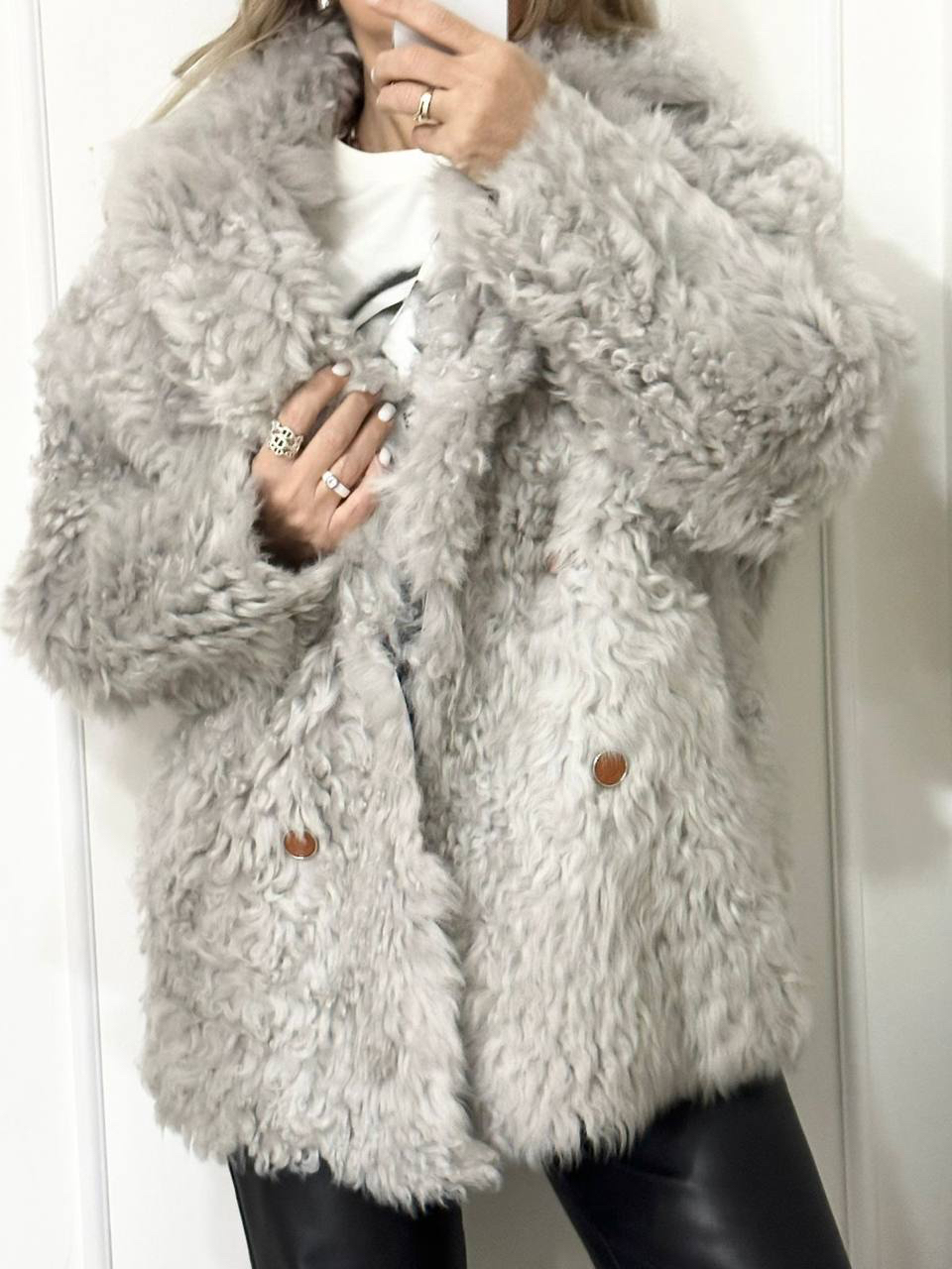 ДУБЛЕНКА ДВУХСТОРОННЯЯ HERMES детальное фото