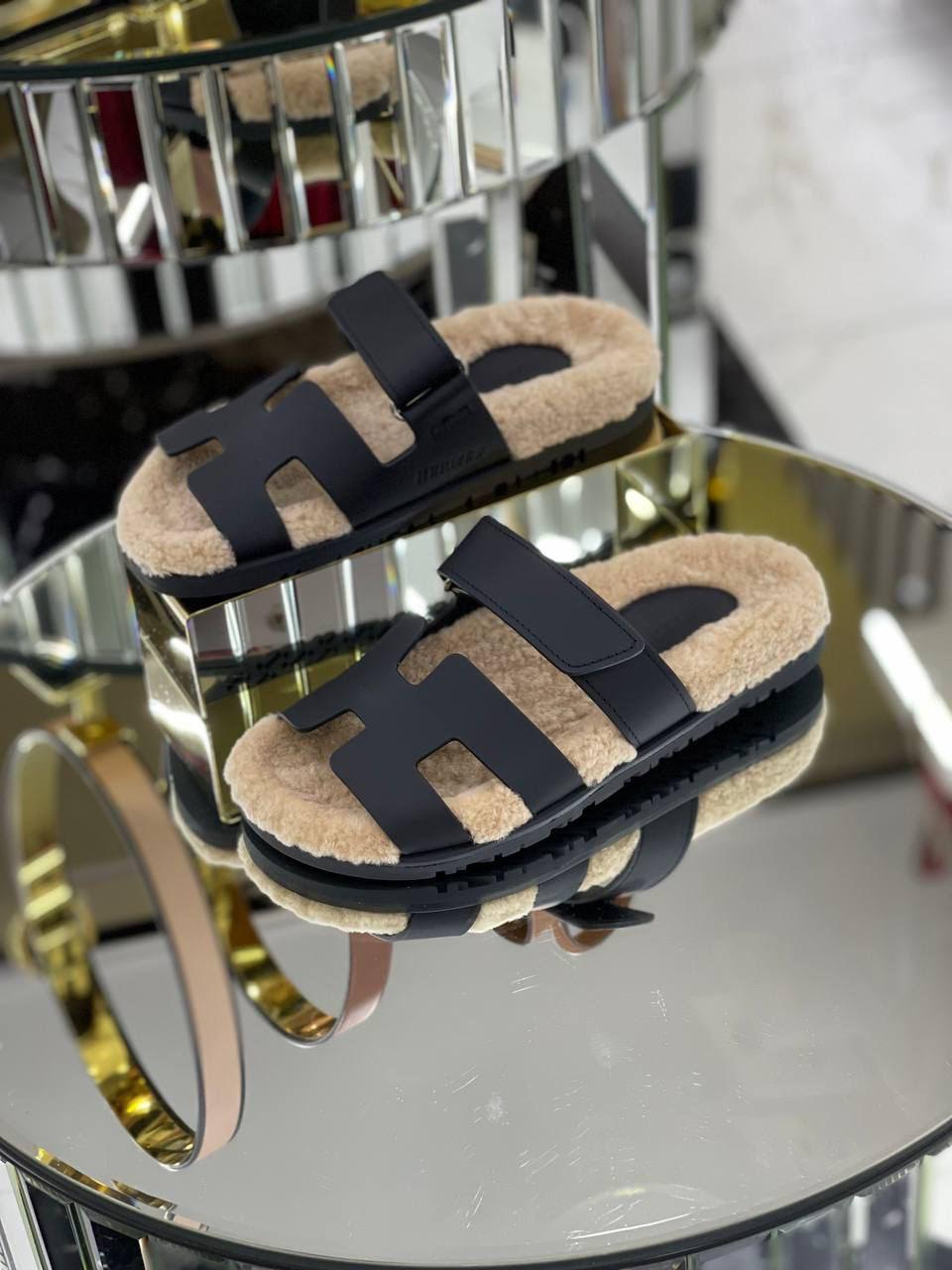 ТАПОЧКИ HERMES детальное фото