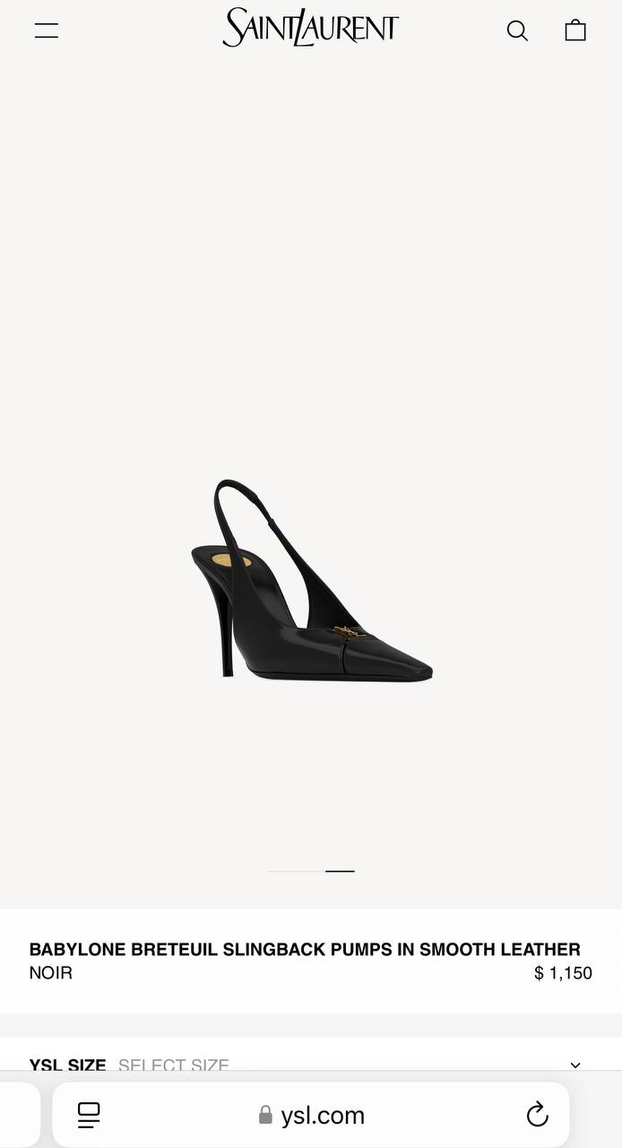 ТУФЛИ SAINT LAURENT детальное фото