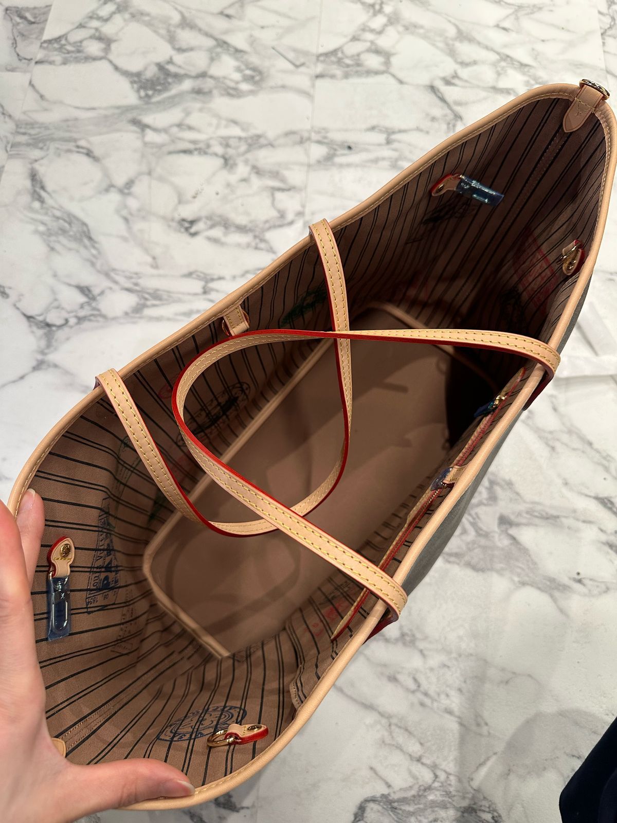 СУМКА LOUIS VUITTON NEVERFULL GM детальное фото