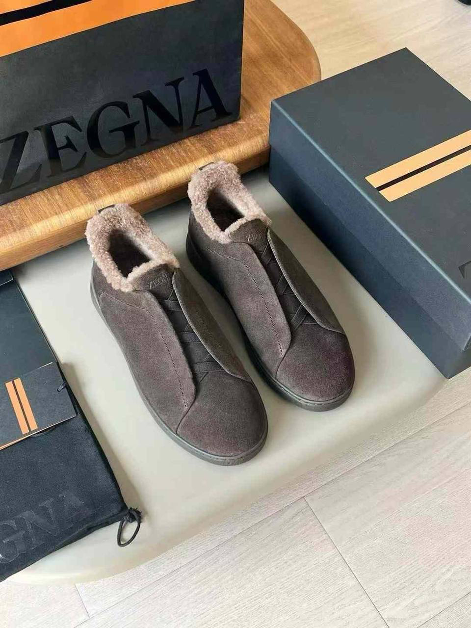 МУЖСКИЕ КЕДЫ ZEGNA детальное фото