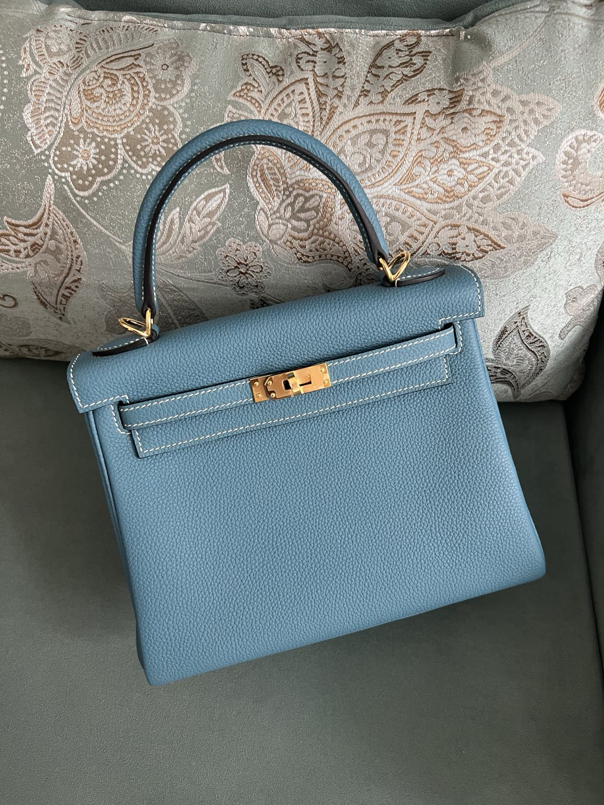 СУМКА HERMES KELLY 25 ручная работа детальное фото