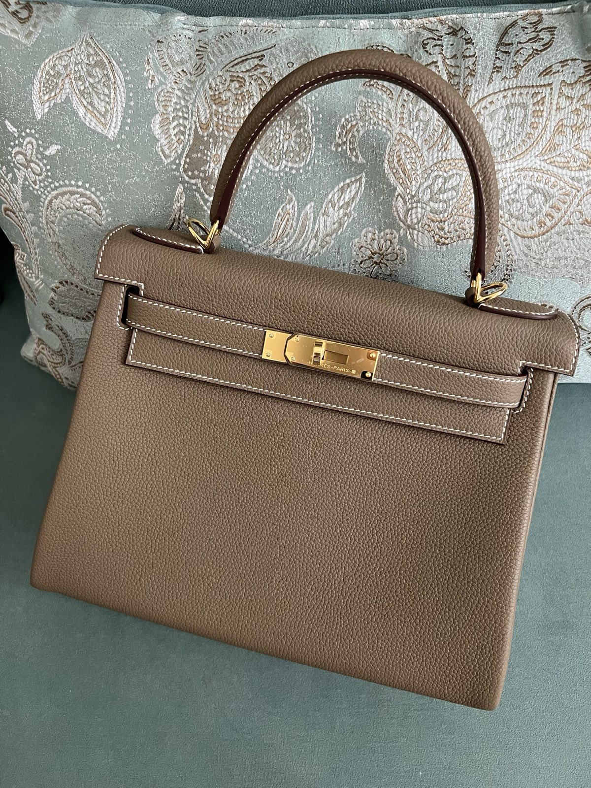 СУМКА HERMES KELLY 28 ручная работа детальное фото