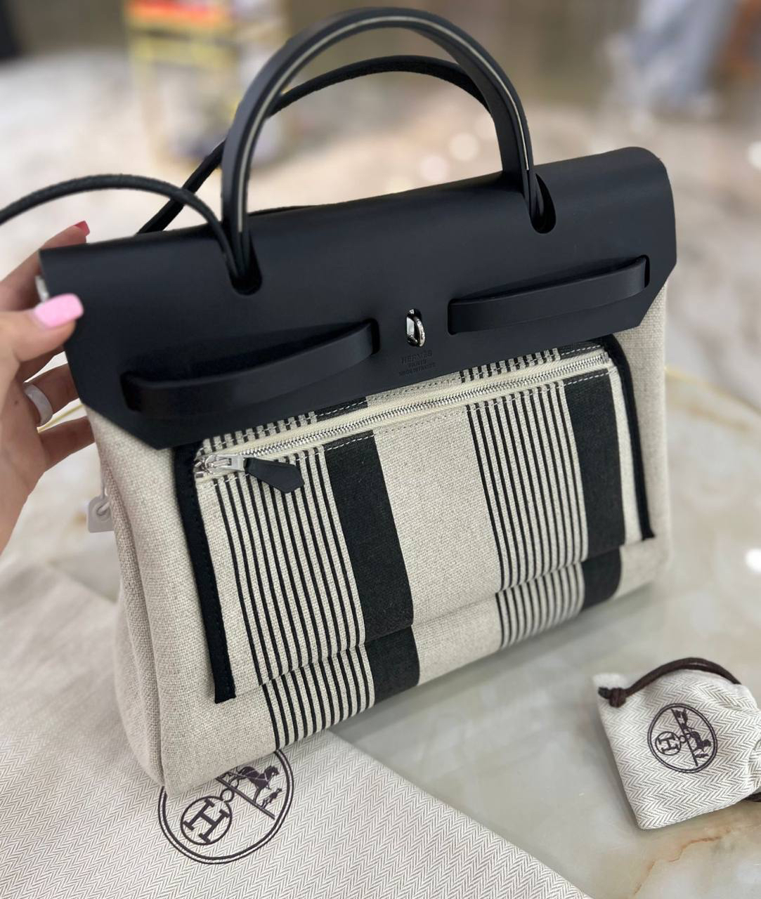 СУМКА HERMES HERBAG ZIP детальное фото