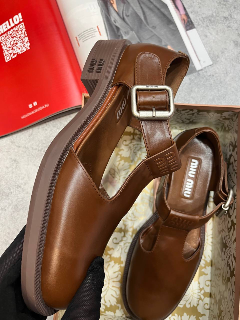 ТУФЛИ MIU MIU детальное фото