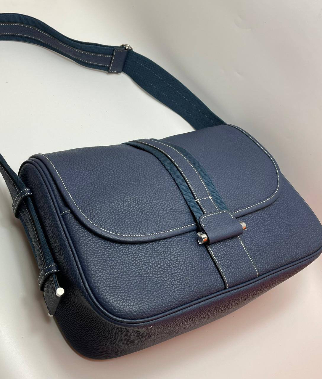 МУЖСКАЯ СУМКА МЕССЕНДЖЕР HERMES детальное фото