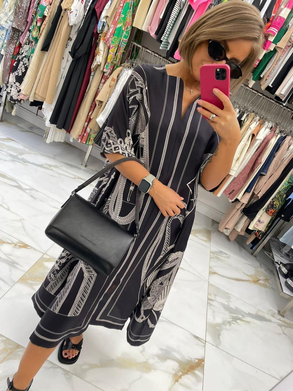 ПЛАТЬЕ HERMES детальное фото