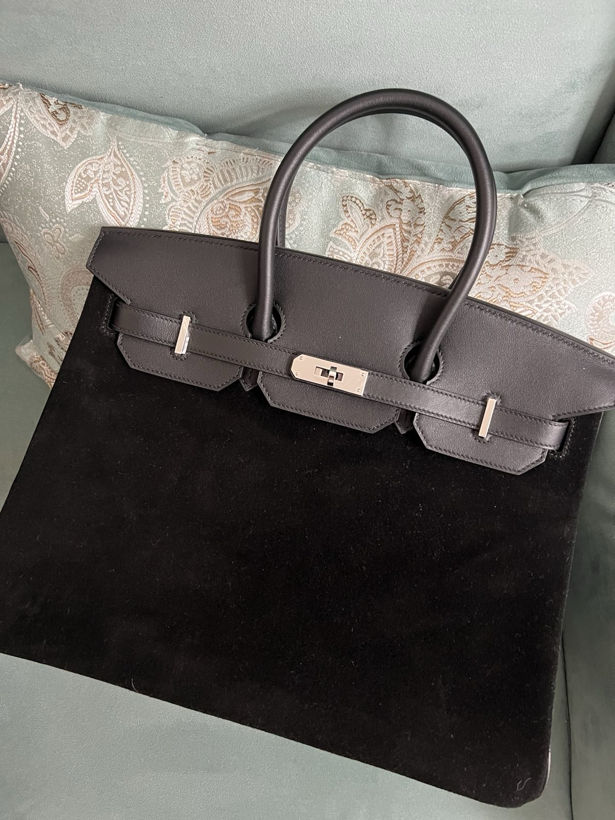 СУМКА HERMES BIRKIN 35 ручная работа детальное фото