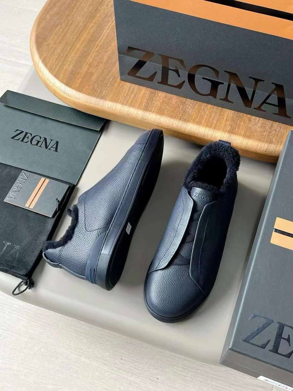 МУЖСКИЕ КЕДЫ ZEGNA детальное фото
