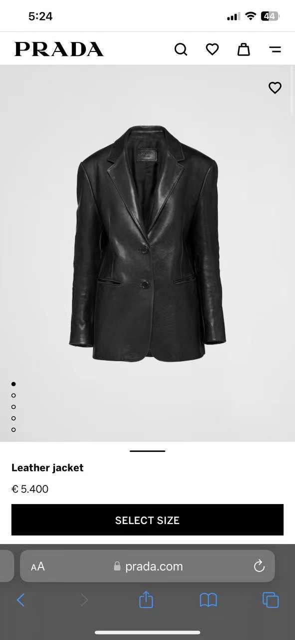 КУРТКА ПИДЖАК PRADA детальное фото