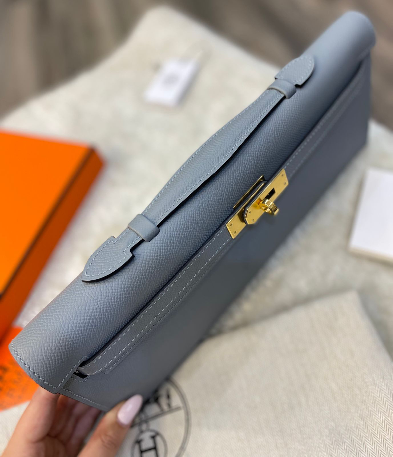 КЛАТЧ HERMES KELLY CUT детальное фото