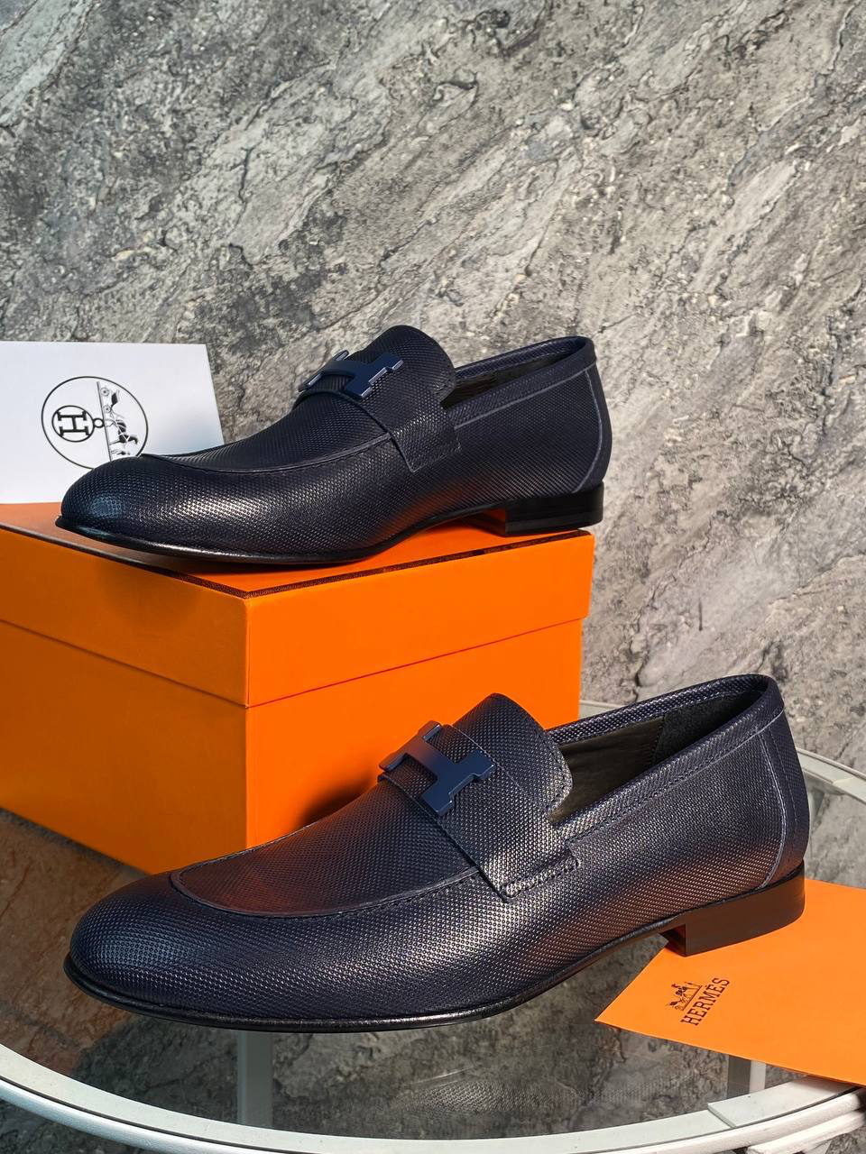 МУЖСКИЕ ЛОФЕРЫ HERMES детальное фото