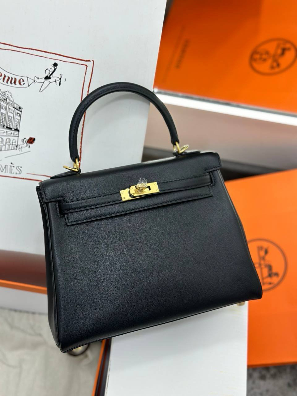 СУМКА HERMES KELLY 25 детальное фото