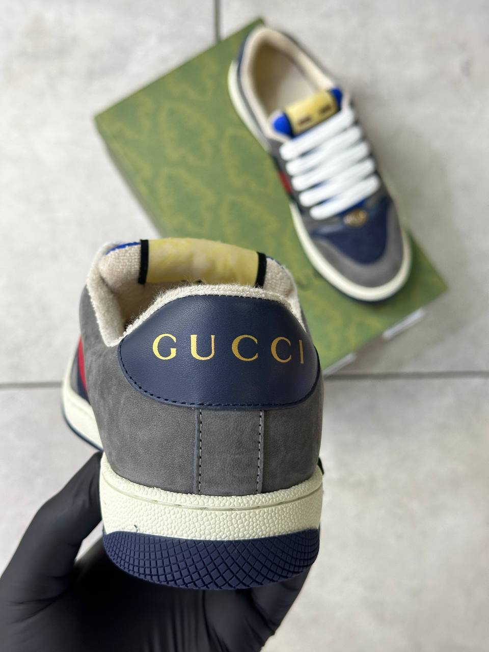 МУЖСКИЕ КРОССОВКИ GUCCI детальное фото