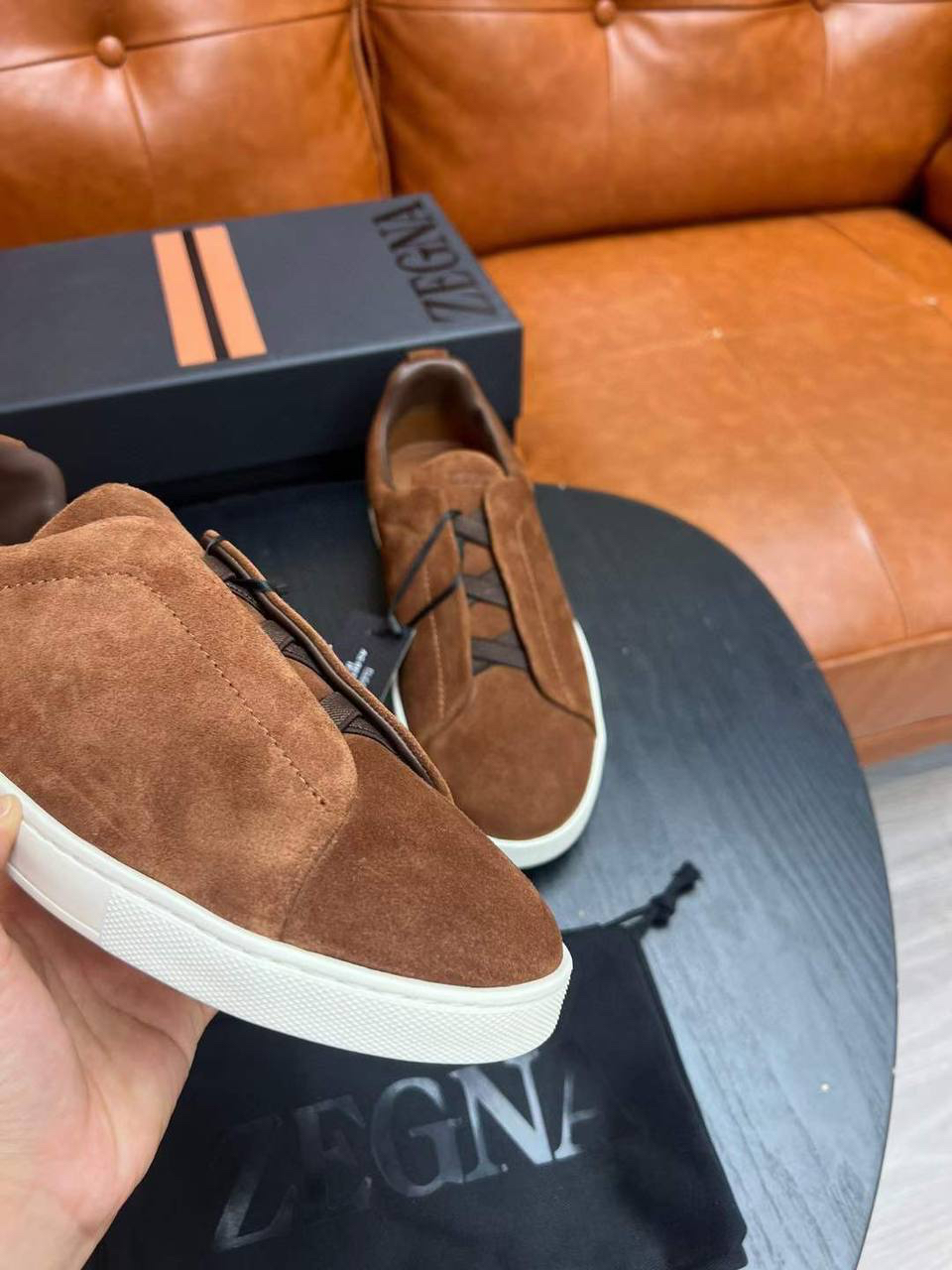 МУЖСКИЕ КЕДЫ ZEGNA детальное фото