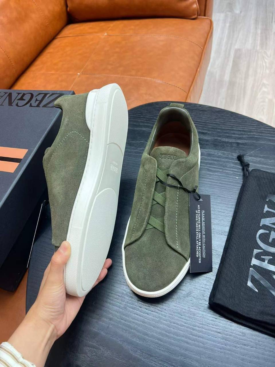 МУЖСКИЕ КЕДЫ ZEGNA детальное фото