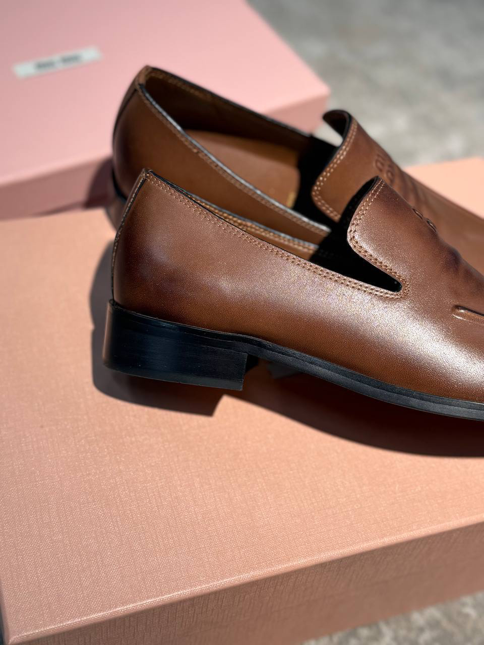 ЛОФЕРЫ MIU MIU детальное фото