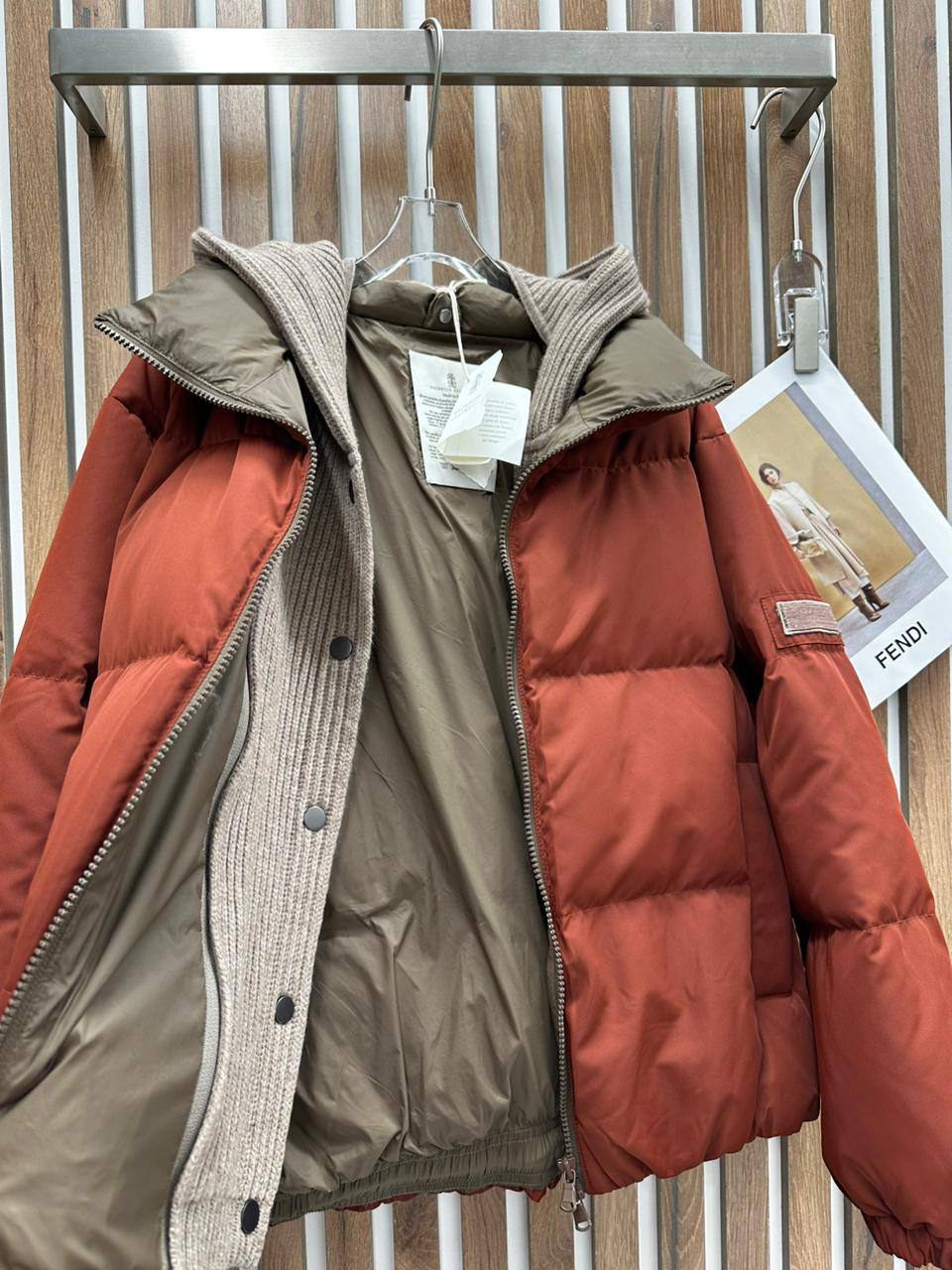 ПУХОВИК BRUNELLO CUCINELLI детальное фото