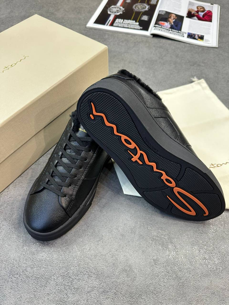 МУЖСКИЕ КЕДЫ SANTONI детальное фото