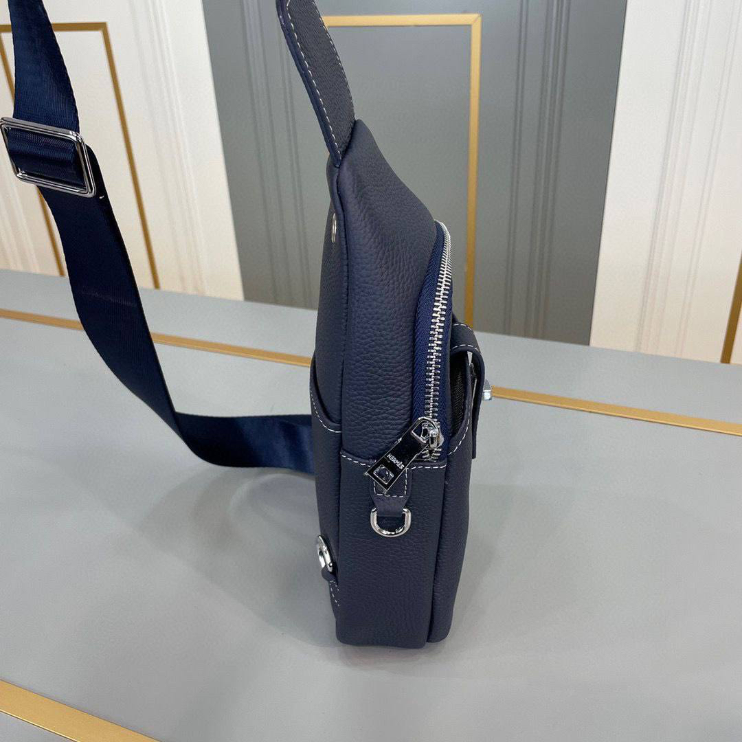 МУЖСКАЯ СУМКА СЛИНГ HERMES детальное фото