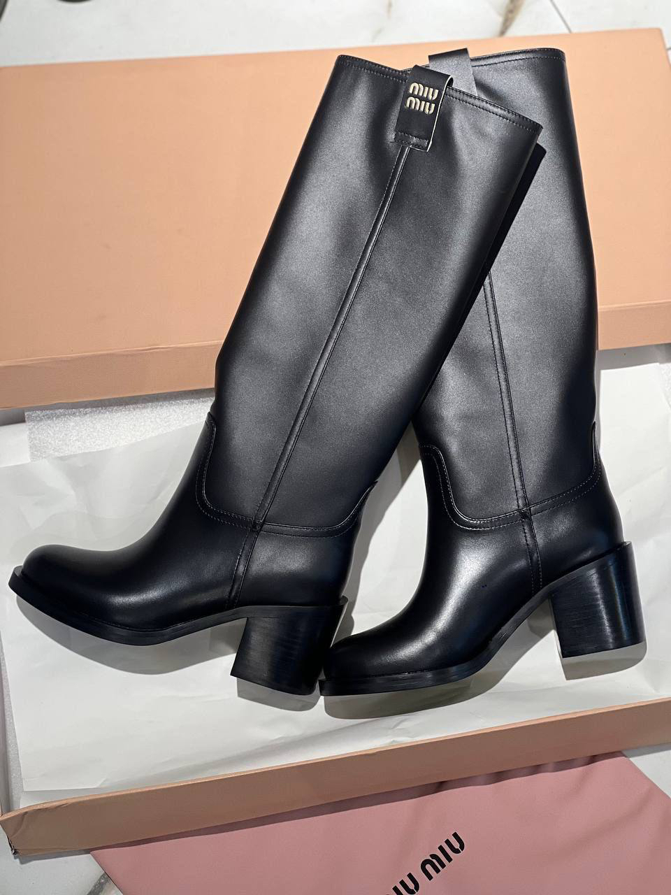 САПОГИ MIU MIU детальное фото